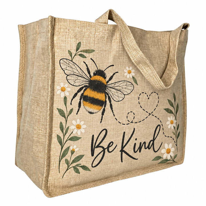 Faux Burlap Gusset Bags