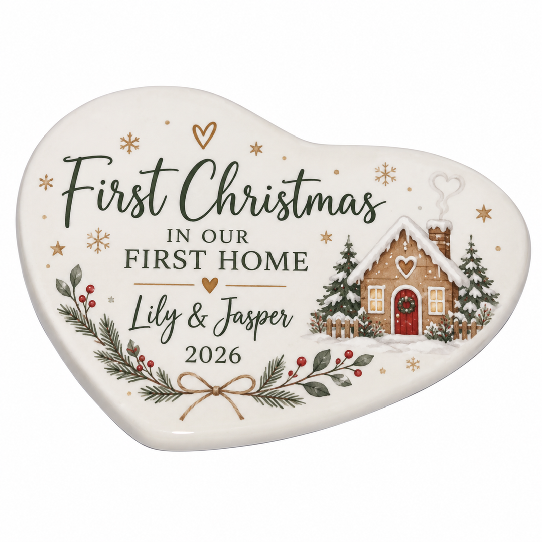 Ceramic Heart Fridge Magnet