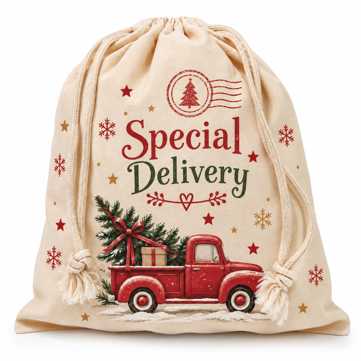 Natural  Polyester Drawstring Sacks 25 x 30cm