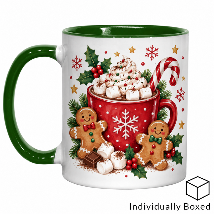 11oz Green Inner &amp; Handle Sublimation Mug