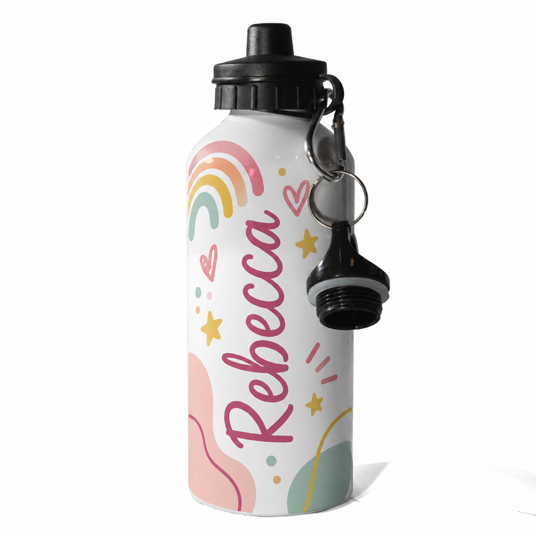 600ml White Sports Bottle