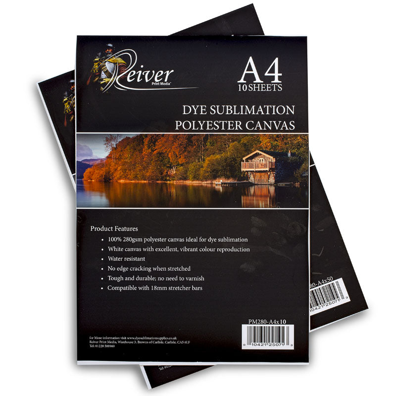 A4 polyester canvas, A4 sublimation canvas