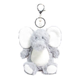 Sublimation Elephant Plush Keyring