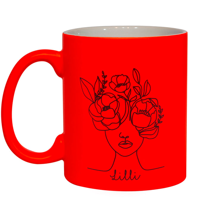 11oz Fluorescent Orange Matt Mug