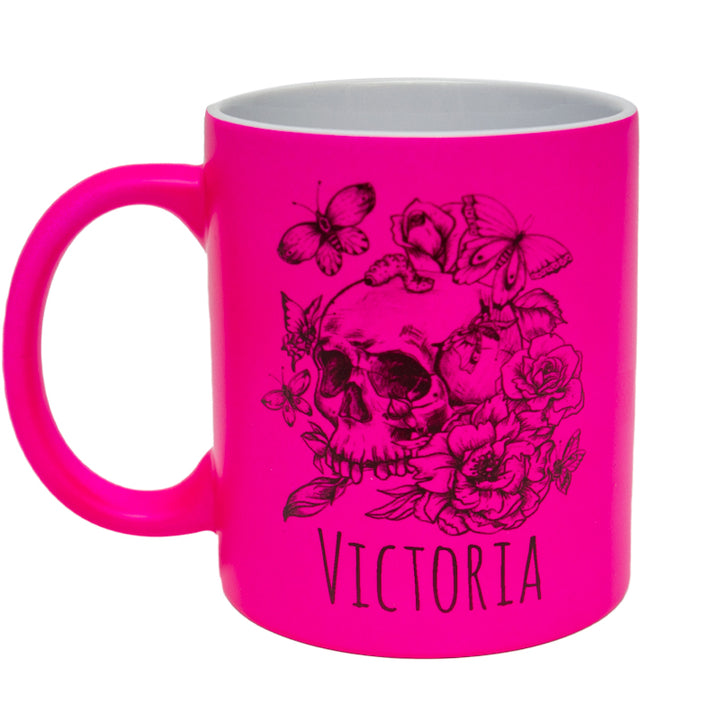 11oz Fluorescent Pink Matt Mug