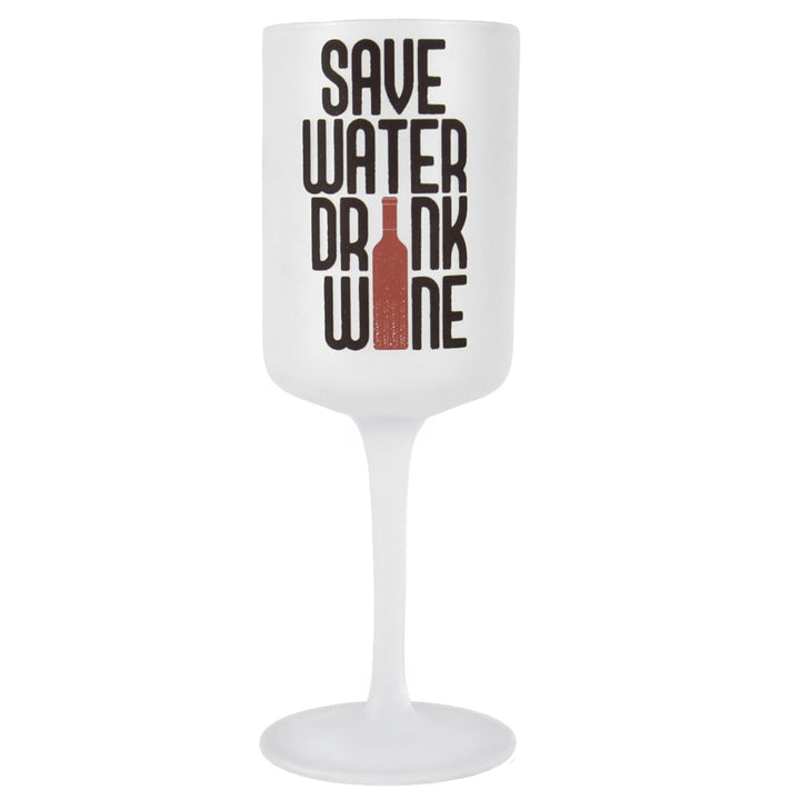 Frosted Sublimation Wine Glass