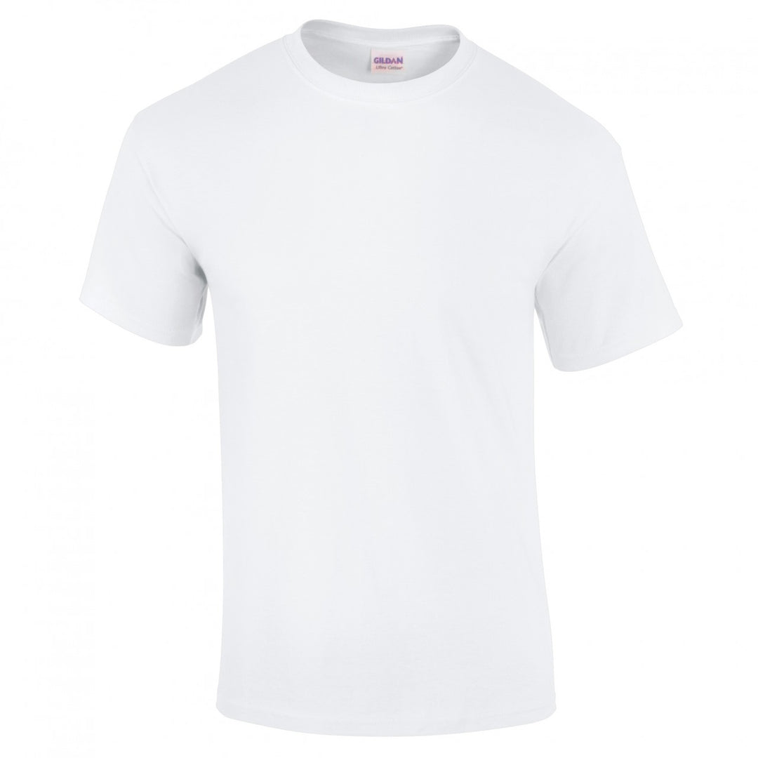 Men's Gildan Ultra Cotton T-Shirt White XXL – Dye Sublimation