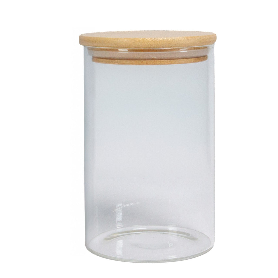 sublimation glass jar with bamboo lid, sublimation glassware, dye sublimation supplies, glass jar with bamboo lid, sublimation storage jar