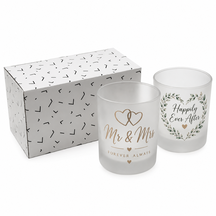 Frosted Glass Sublimation Tumblers x2