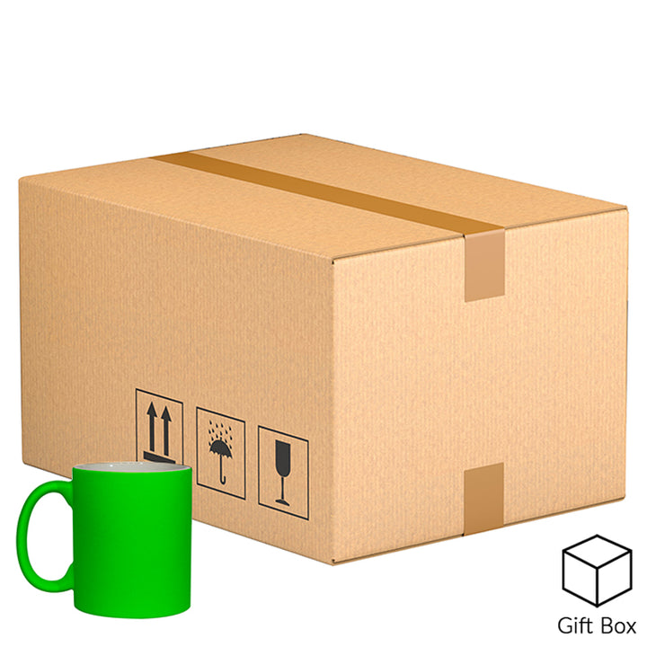11oz Fluorescent Green Matt Mug