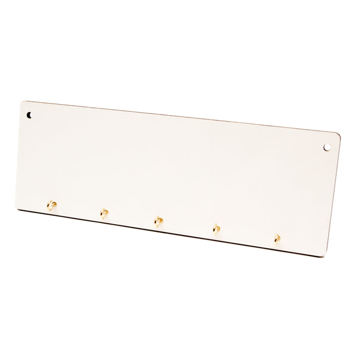 Hardboard Key Holder with 5 Hooks