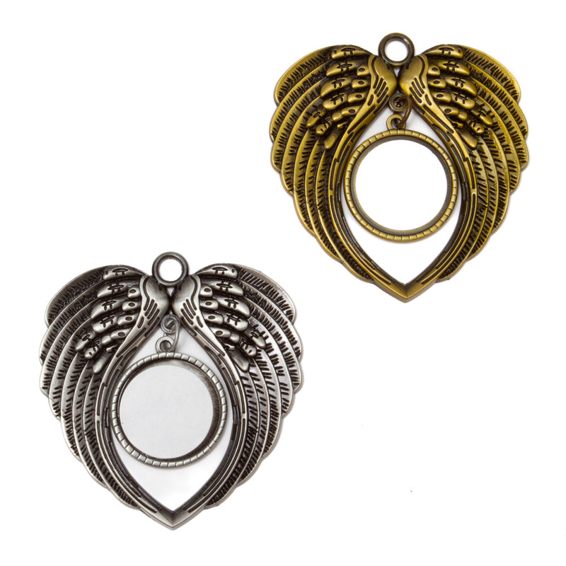 silver angel wing ornaments, gold angel wing metal ornaments, sublimation blanks, sublimation ornaments, christmas blanks, christmas ornaments, dye sublimation supplies