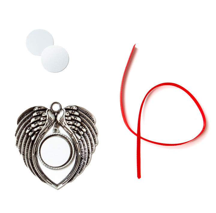 Angel Wings Metal Ornament