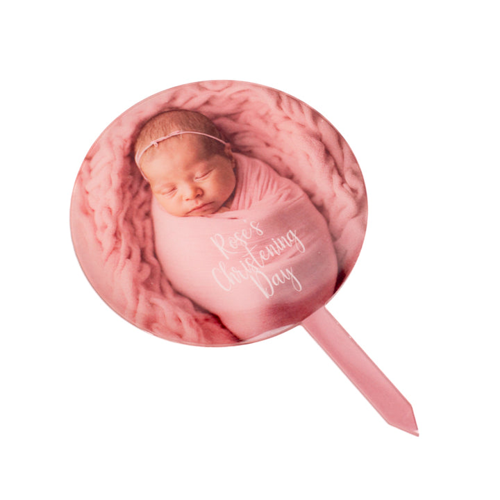 Round Acrylic Sublimation Cake Toppers (Pack of 5)