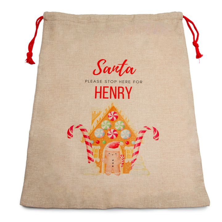 Sublimation Faux Large Burlap Santa Sack