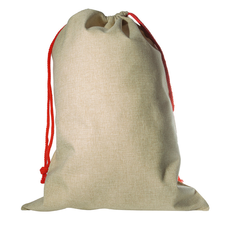 dye sublimation supplies, sublimation blanks, burlap drawstring bag, large drawstring bag, sublimation blanks, wine burlap bags, sublimation, dye sublimation, dye sublimation supplies, santa sacks, sublimation santa sacks, burlap bags