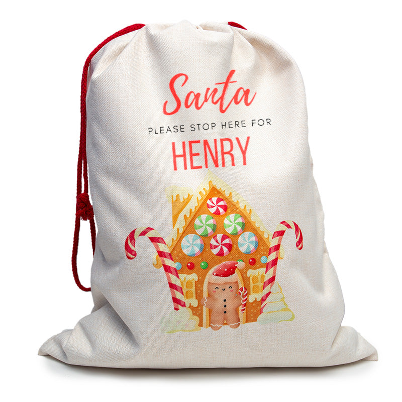 Large Linen Santa Sack
