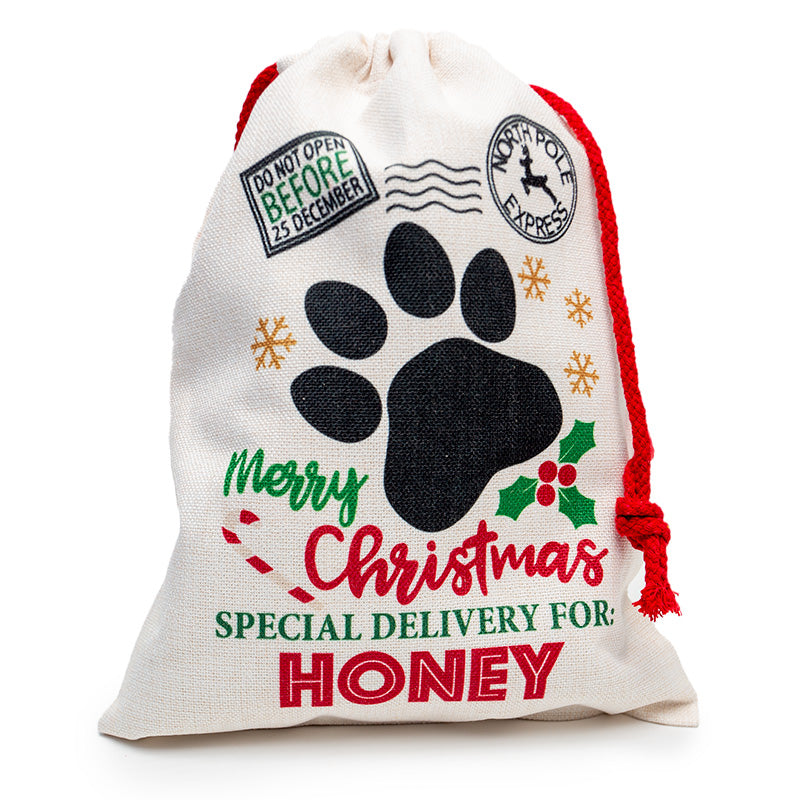 Small Linen Santa Sack