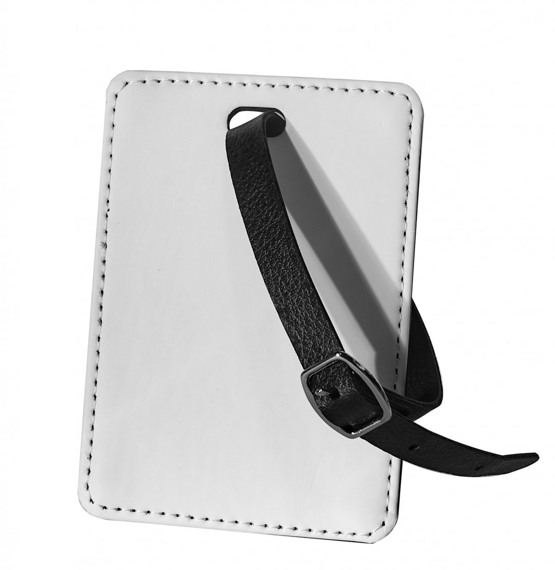 dye sublimation supplies, sublimation blanks, PU leather, PU leather luggage tag, luggage tag, sublimation, blanks, dye sublimation, dye sub