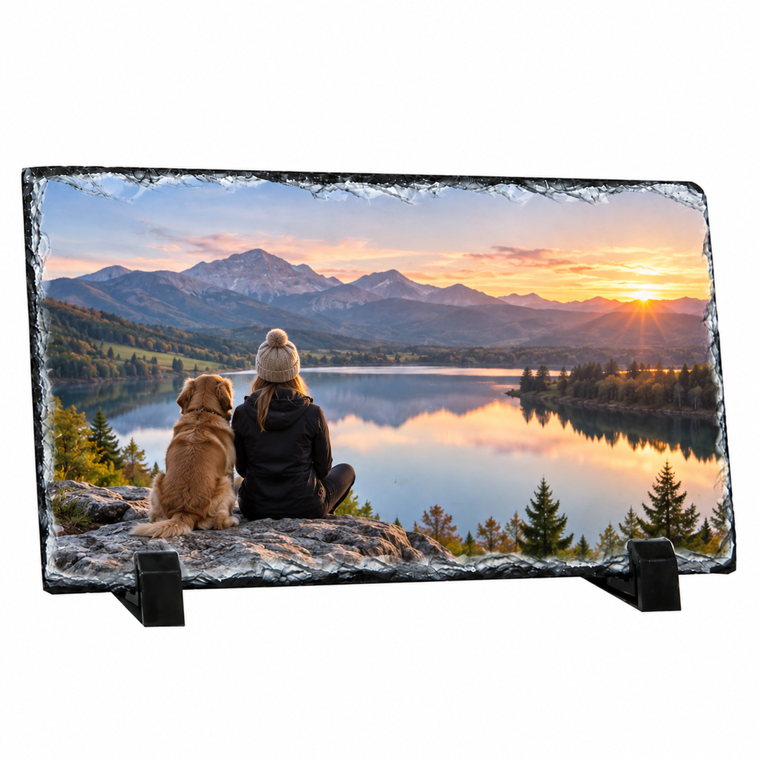 MATT Photo Slate Rectangle 12cm x 22cm