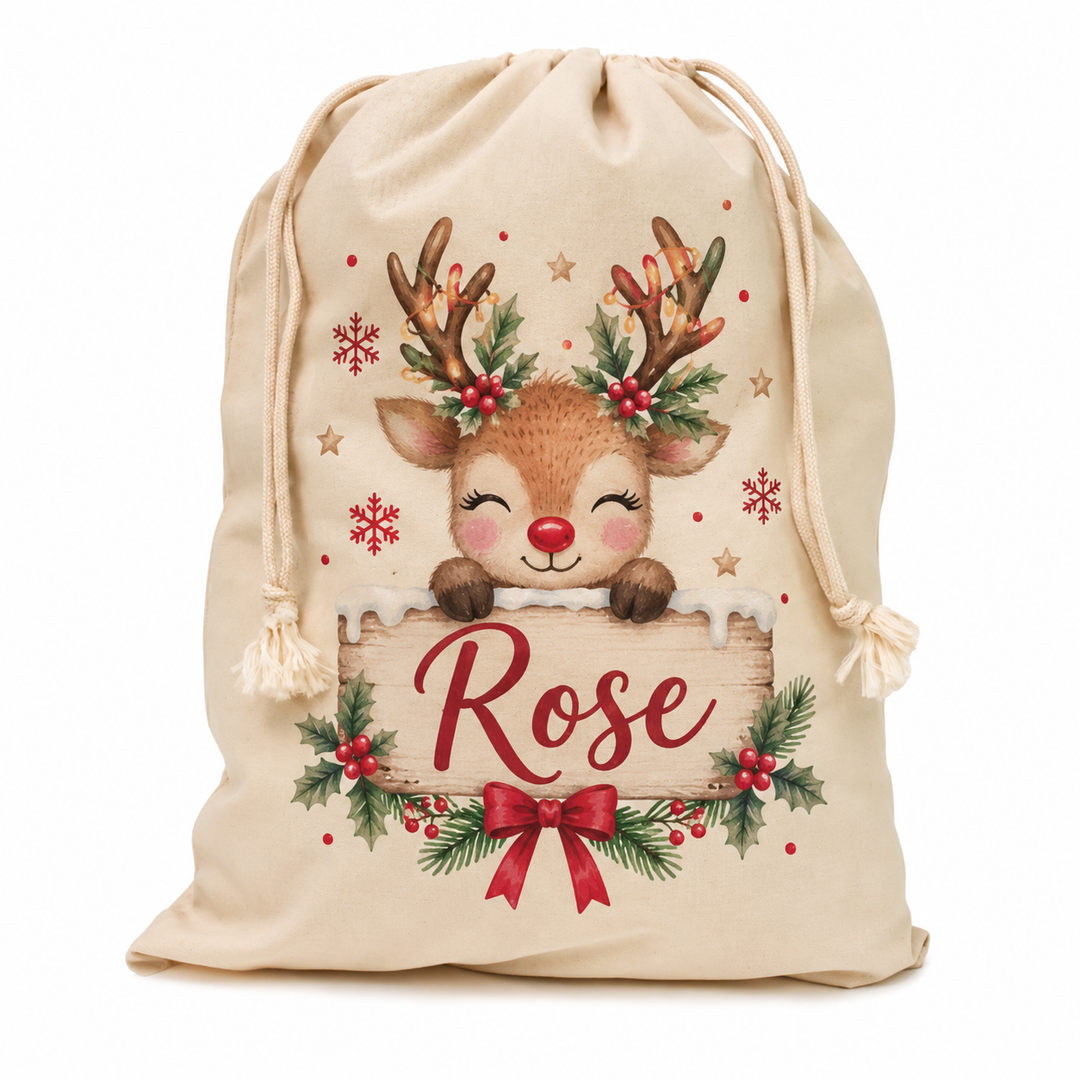 Natural Polyester Drawstring Sack 40 x 50cm