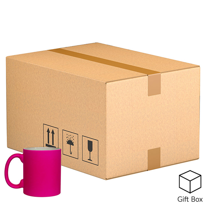 11oz Fluorescent Pink Matt Mug
