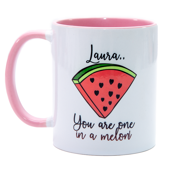11oz Pink Inner & Handle Sublimation Mug