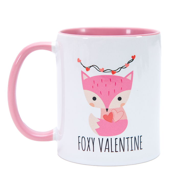 11oz Pink Inner & Handle Sublimation Mug