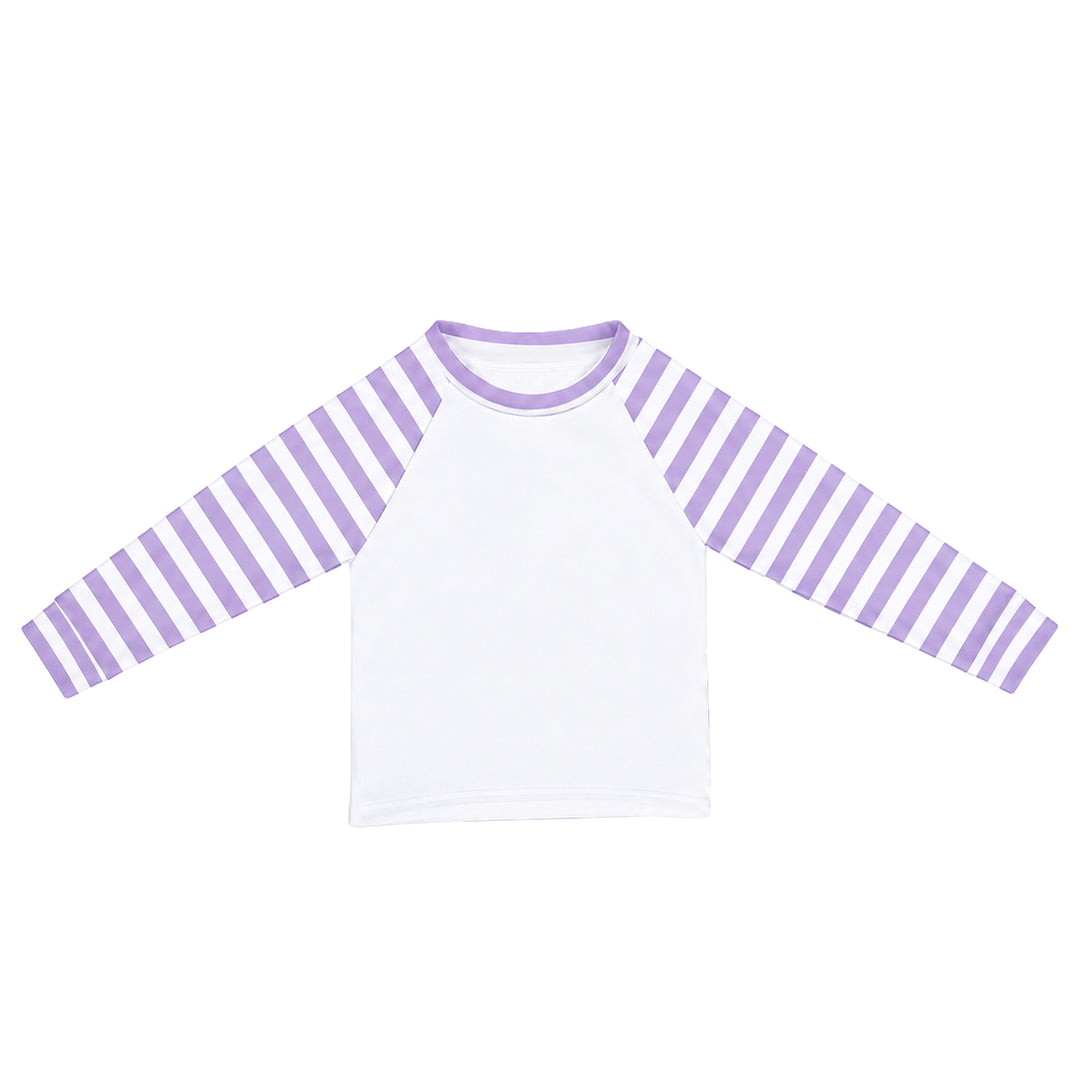 Purple Striped Children's Sublimation Pyjamas