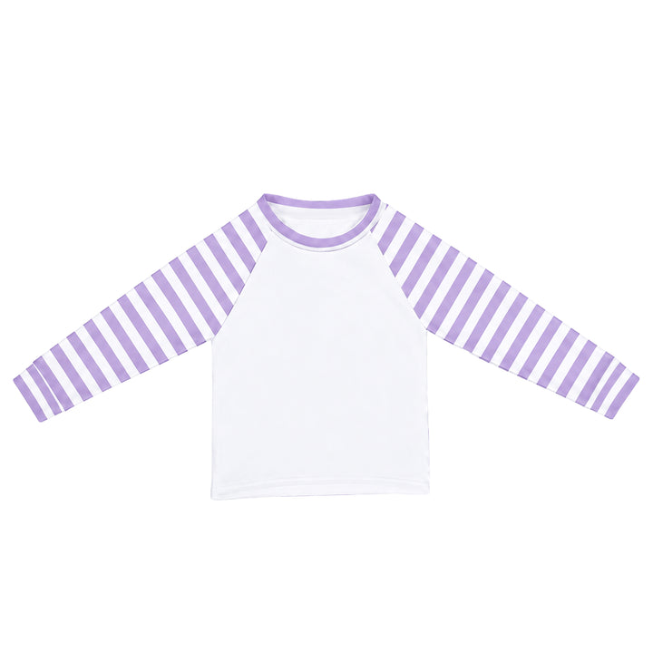 Purple Striped Children's Sublimation Pyjamas