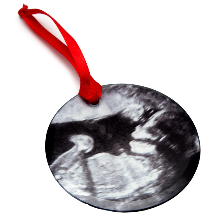 Round Glass Sublimation Christmas Decoration