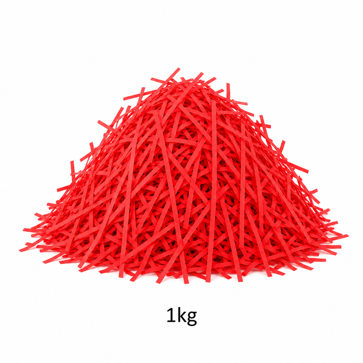 Red Shredded Paper