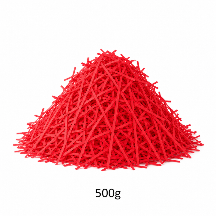 Red Shredded Paper