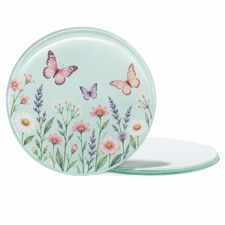Round Glass Coasters