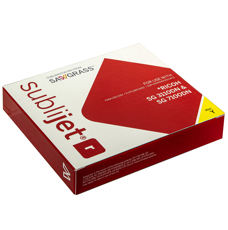 sublijet-r yellow ink, ricoh sublimation ink, yellow sublimation cartridge