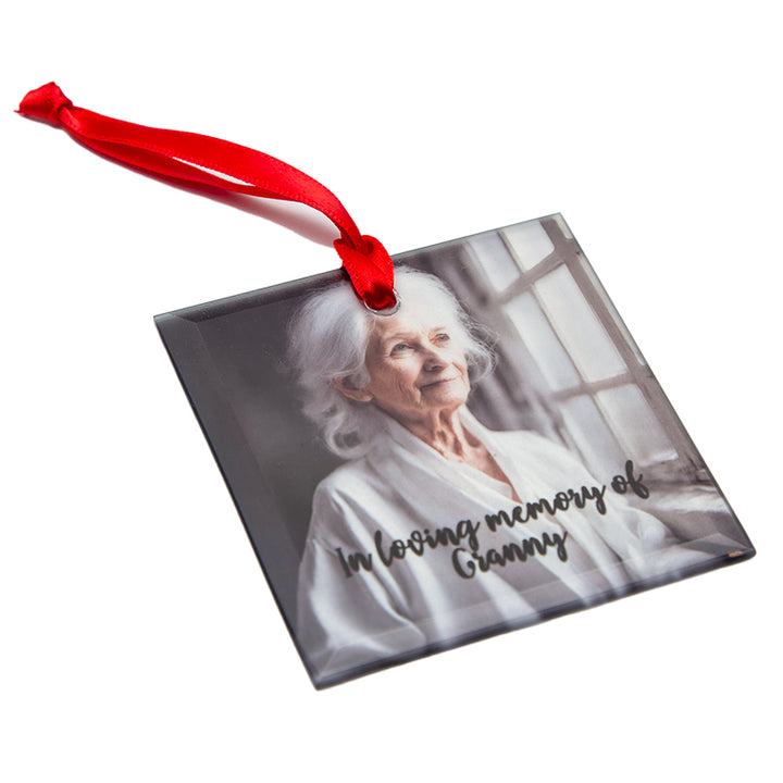 Square Glass Sublimation Christmas Decoration