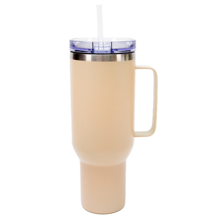 40oz Sublimation Tumbler - Metal Handle