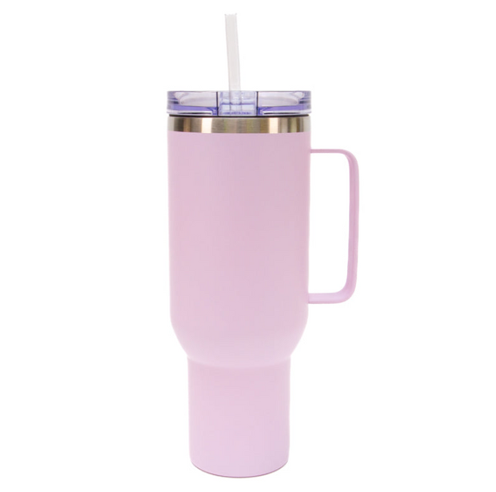 40oz Sublimation Tumbler - Metal Handle