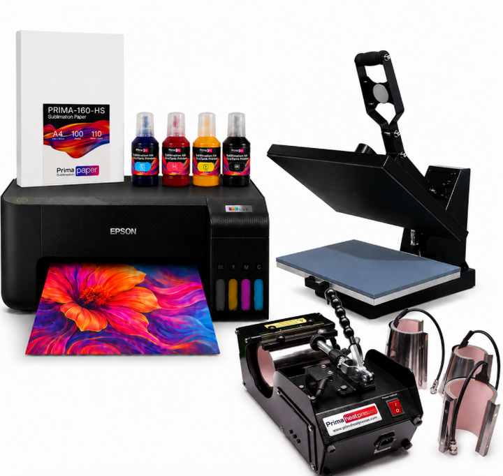 Auto/Manual Clam Heat Press 38 x 38cm Starter Kit