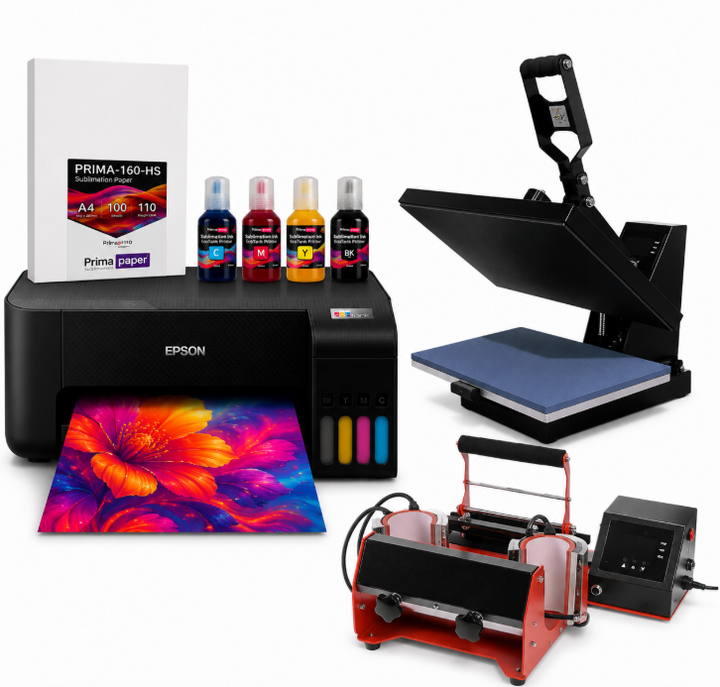 Auto/Manual Clam Heat Press 38 x 38cm Starter Kit