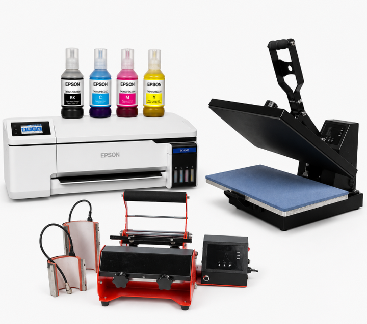 Auto/Manual Clam Heat Press 38 x 38cm Starter Kit