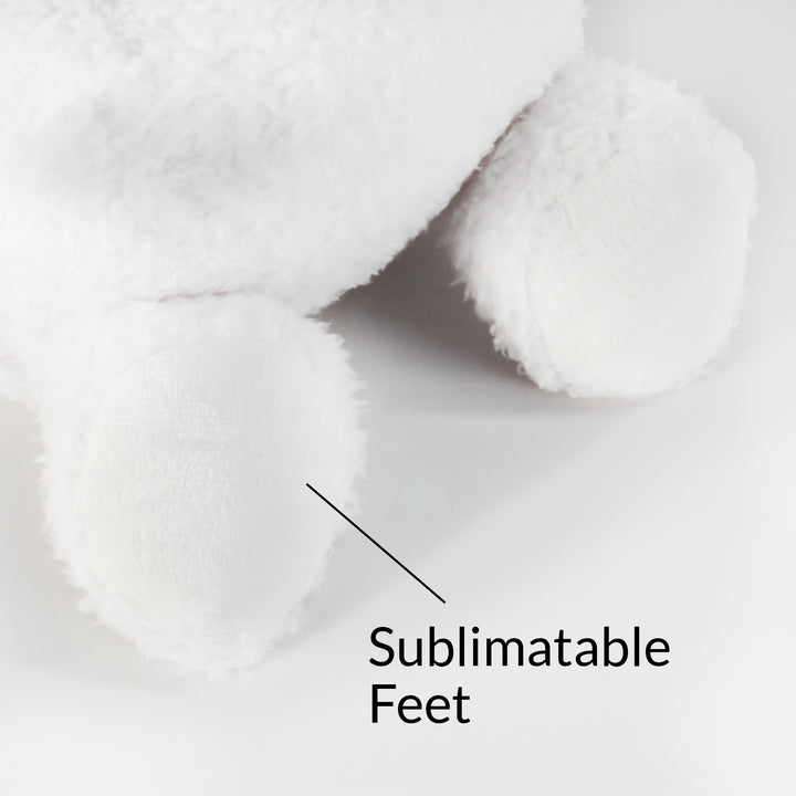 Close-up of the Snowman plush toy&
