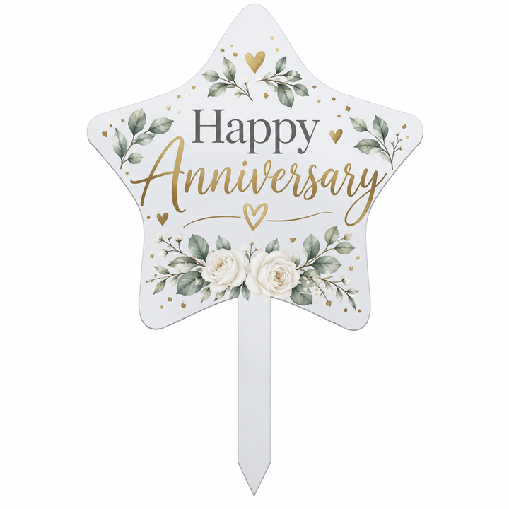 Acrylic Sublimation Star Cake Toppers (Pack of 5)