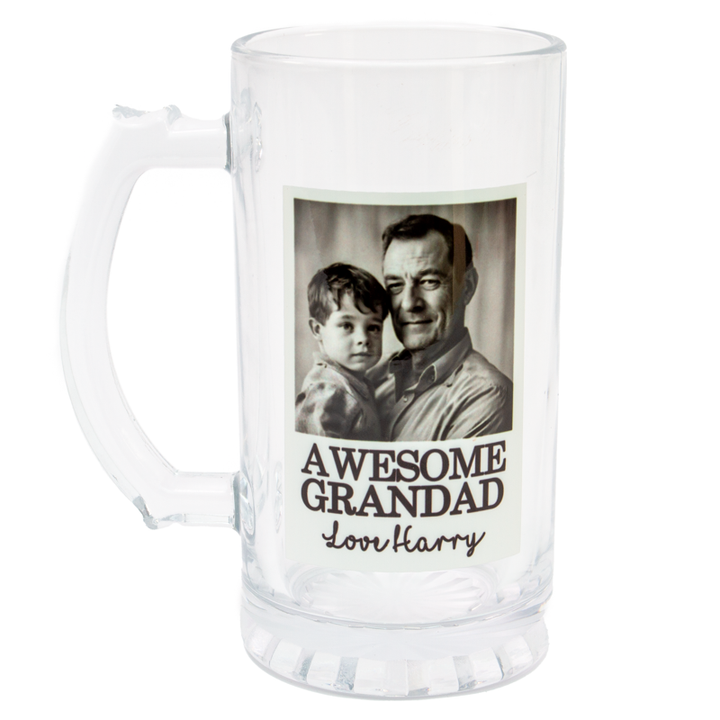 Sublimation Glass Beer Stein x2