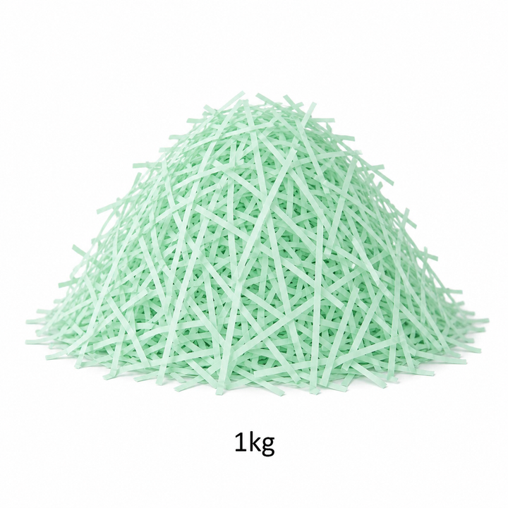 Turquoise Shredded Paper