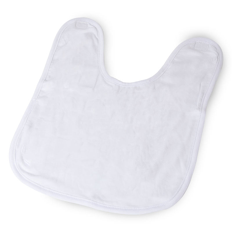 dye sublimation baby bib, white baby bib, sublimation baby bib