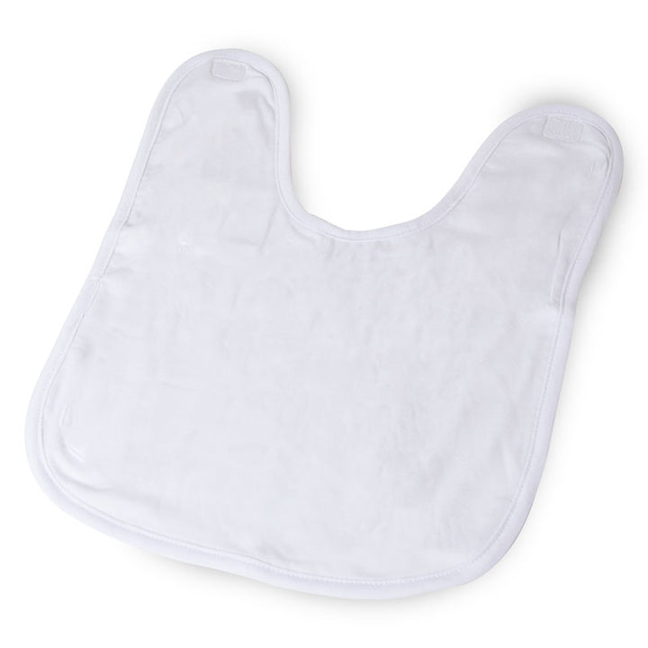dye sublimation baby bib, white baby bib, sublimation baby bib