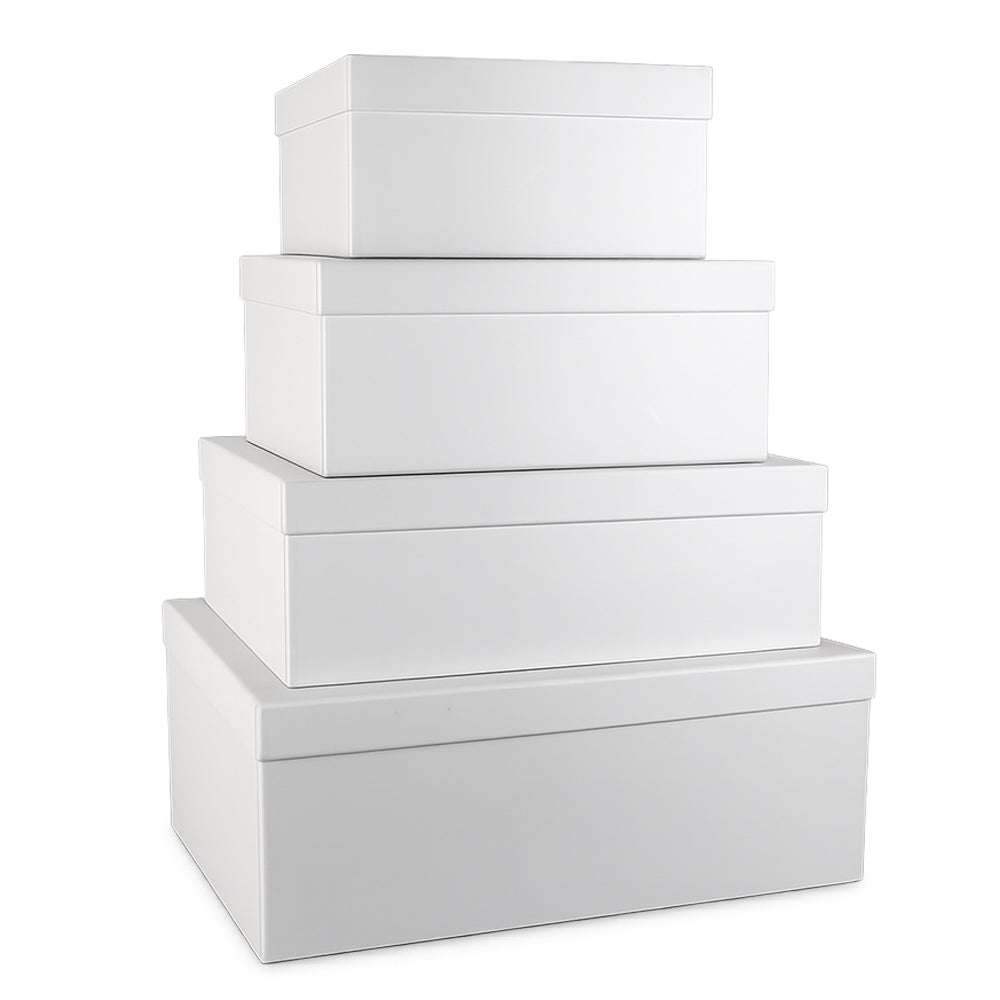 White Rectangle Gift Box - Set of 4 – Dye Sublimation Supplies
