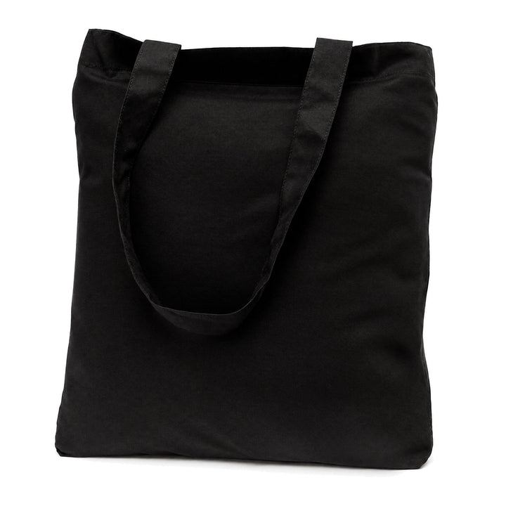 Black cotton tote bags, blank
