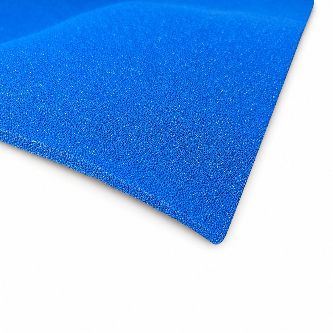 Blue/Green silicon 6mm thick, on a white background